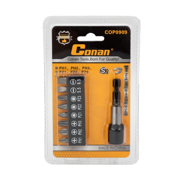 Screwdriver Bits Set S2 9 Pcs