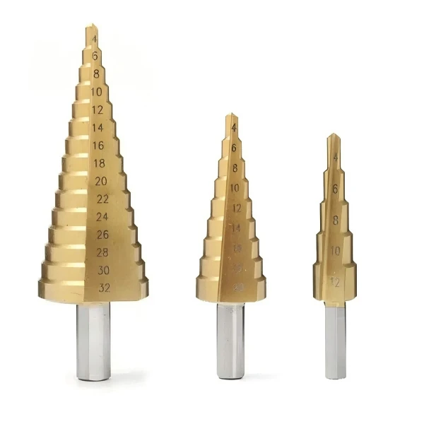 step drill bit set